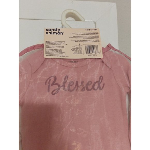 New Baby Girl Sandy And Simon Pink/White 9-piece Set Size 3-6 Months - Picture 5 of 6